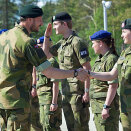 31. mai: Kronprins Haakon holder foredrag for de vernepliktige soldatene på Setermoen i Troms i forbindelse med årets soldataksjon (Foto: Forsvaret)